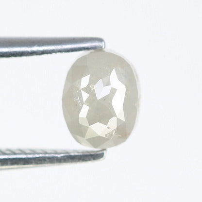 0.63 CT Natural Grey Oval Diamond | Loose Beautiful Oval Shape for Wedding Band, Gold Ring