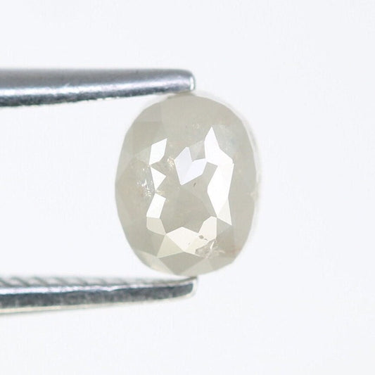 0.63 CT Natural Grey Oval Diamond | Loose Beautiful Oval Shape for Wedding Band, Gold Ring