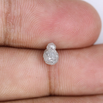 1.13 CT natural grey irregular cut rough raw loose diamond for engagement ring gold ring diamonds