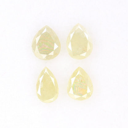 1.02 CT Natural Light Yellow Loose Polished Pear Shape Diamond | Unique Gem for Custom Wedding Band | Elegant Gold Ring Accent