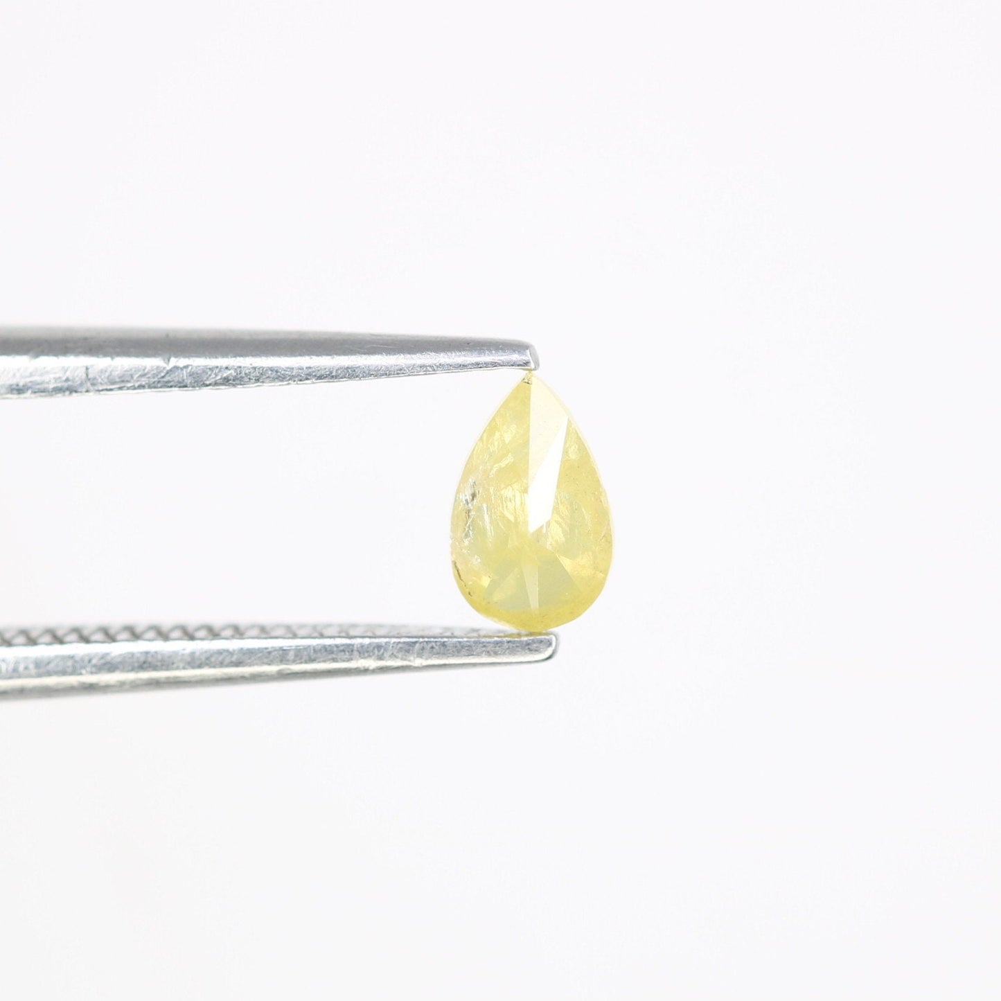 0.30 CT Natural Loose Pear Shape Yellow Diamond | Rose Cut Gem for 14k/18k Jewelry | Ideal for Anniversary Ring, Wedding Ring, or Necklace