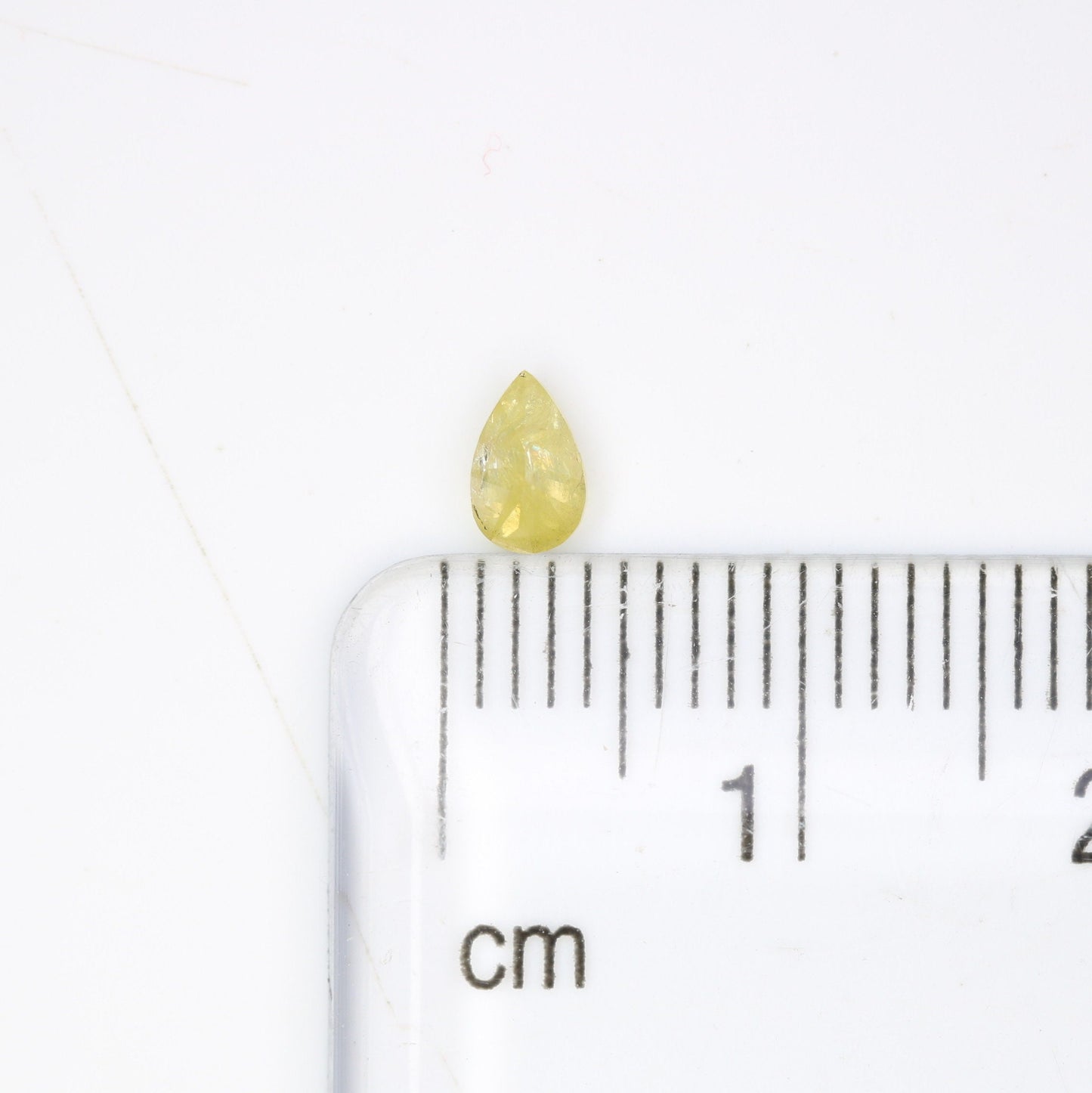 0.30 CT Natural Loose Pear Shape Yellow Diamond | Rose Cut Gem for 14k/18k Jewelry | Ideal for Anniversary Ring, Wedding Ring, or Necklace