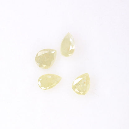 1.02 CT Natural Light Yellow Loose Polished Pear Shape Diamond | Unique Gem for Custom Wedding Band | Elegant Gold Ring Accent