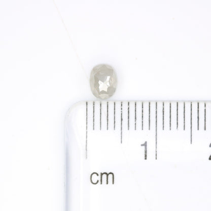 0.63 CT Natural Grey Oval Diamond | Loose Beautiful Oval Shape for Wedding Band, Gold Ring