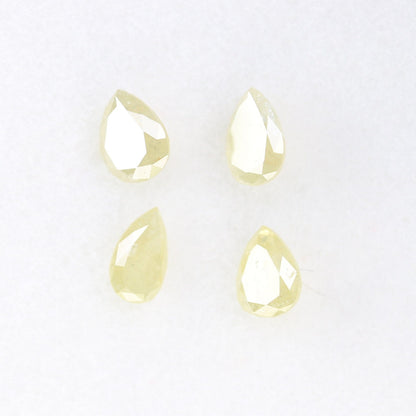 1.02 CT Natural Light Yellow Loose Polished Pear Shape Diamond | Unique Gem for Custom Wedding Band | Elegant Gold Ring Accent