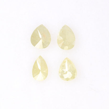 1.02 CT Natural Light Yellow Loose Polished Pear Shape Diamond | Unique Gem for Custom Wedding Band | Elegant Gold Ring Accent