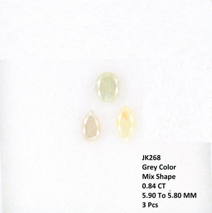 Natural Loose Salt and Pepper Fancy Color Diamonds | Mixed Shape Earth-Mined Gems for Earrings & Wedding Rings | Unique Jewelry