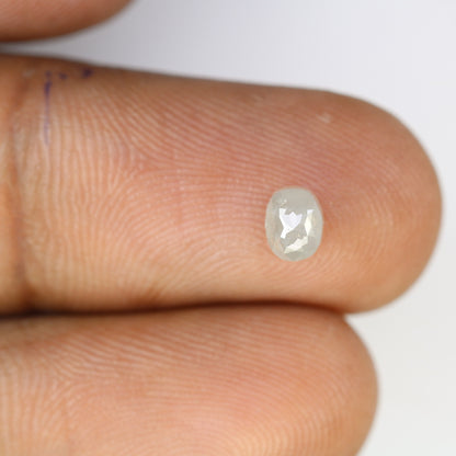 0.63 CT Natural Grey Oval Diamond | Loose Beautiful Oval Shape for Wedding Band, Gold Ring
