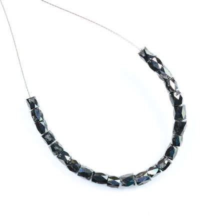 Gorgeous Black Diamond Beads | AAA Quality Faceted Loose Gems for Retro Crystal Necklaces | Unique DIY Jewelry Supplies & Artisan Craft Bead