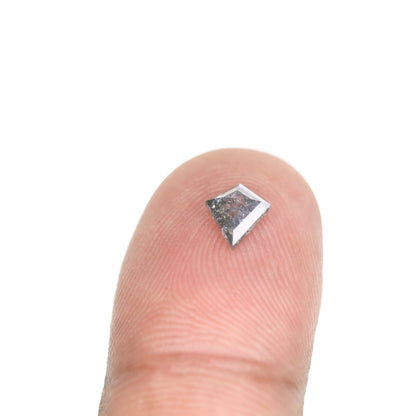0.49 CT Shape Salt and Pepper Kite Shape - Natural Kite shape Loose Diamond -For 14k Gold Jewelry - Christmas Gift - LABORDAY Offer