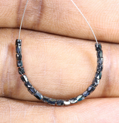 Gorgeous Black Diamond Beads | AAA Quality Faceted Loose Gems for Retro Crystal Necklaces | Unique DIY Jewelry Supplies & Artisan Craft Bead