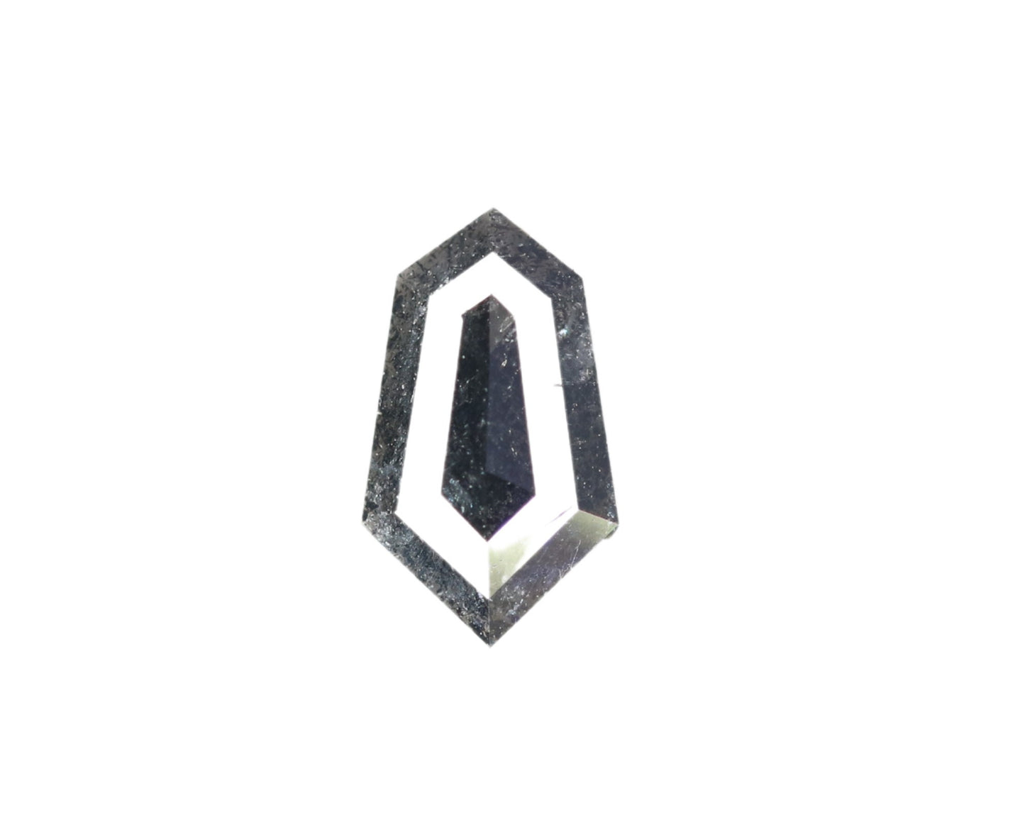 0.5 CT Natural Loose Hexagon - Salt and Pepper Hexagon For Rings - Rings Gifts For Wedding -  Fancy Gift for Her - Handmade Diamond