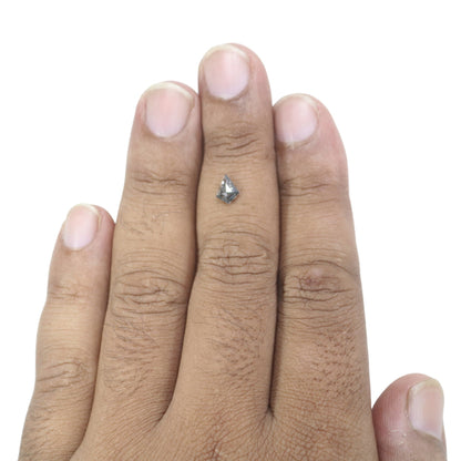 0.49 CT Shape Salt and Pepper Kite Shape - Natural Kite shape Loose Diamond -For 14k Gold Jewelry - Christmas Gift - LABORDAY Offer