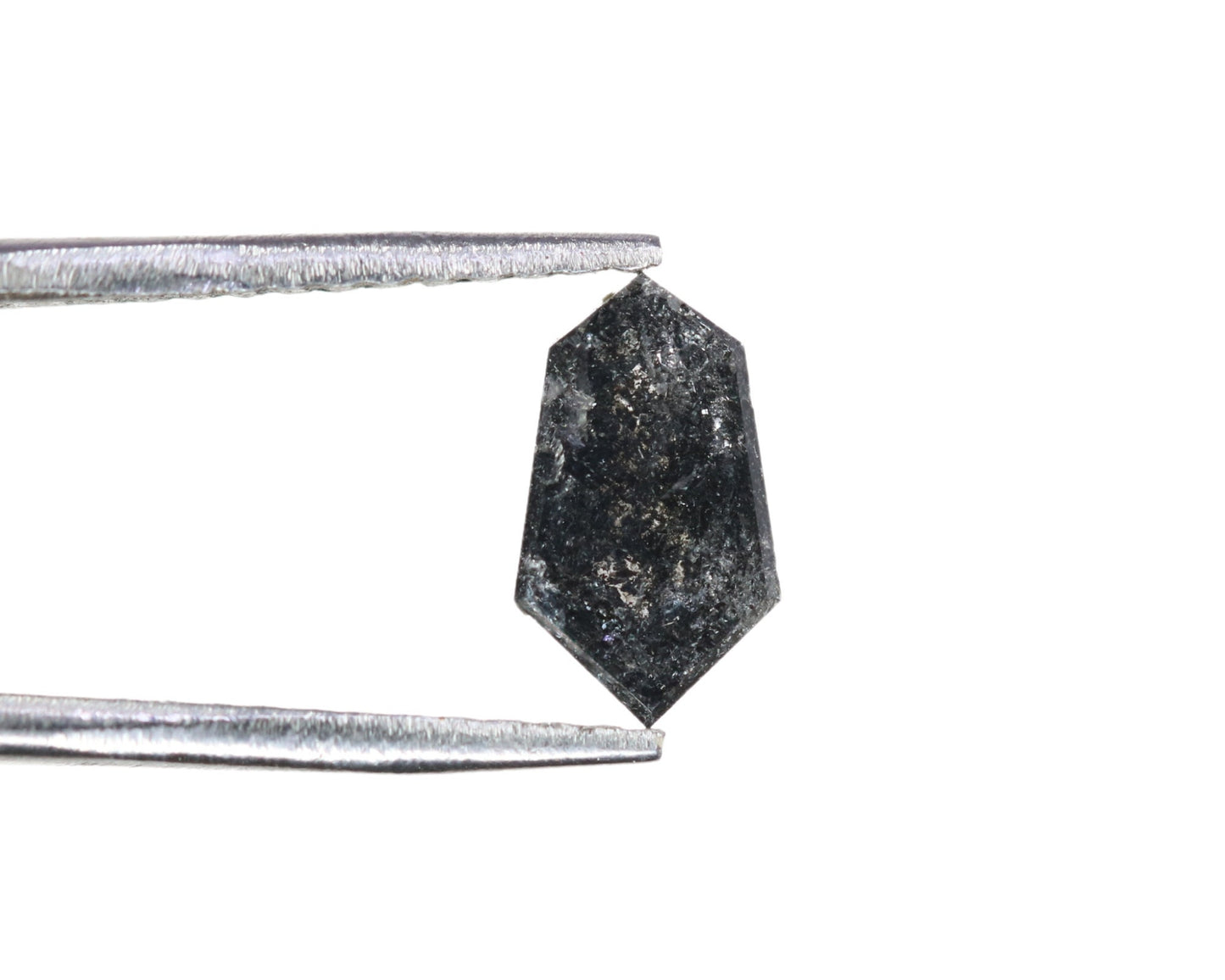 0.5 CT Natural Loose Hexagon - Salt and Pepper Hexagon For Rings - Rings Gifts For Wedding -  Fancy Gift for Her - Handmade Diamond