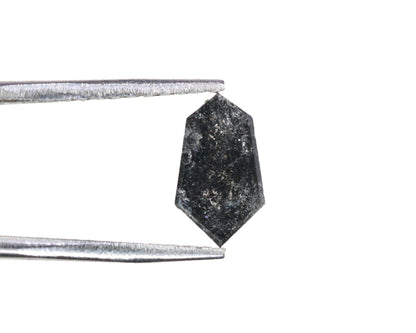 0.5 CT Natural Loose Hexagon - Salt and Pepper Hexagon For Rings - Rings Gifts For Wedding -  Fancy Gift for Her - Handmade Diamond