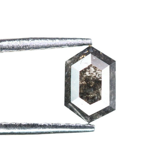 0.5CT Natural Loose Hexagon - Salt and Pepper Hexagon For Rings - Rings Gifts For Wedding -  Fancy Gift for Her - Handmade Diamond