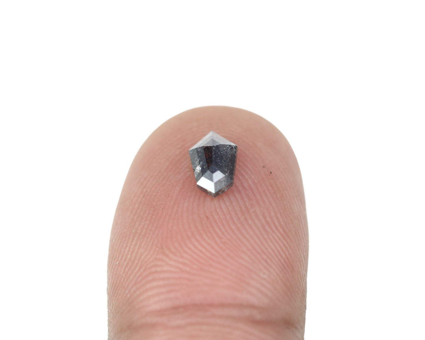 0.5 CT Natural Loose Hexagon - Salt and Pepper Hexagon For Rings - Rings Gifts For Wedding -  Fancy Gift for Her - Handmade Diamond