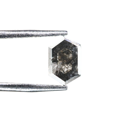 0.5CT Natural Loose Hexagon - Salt and Pepper Hexagon For Rings - Rings Gifts For Wedding -  Fancy Gift for Her - Handmade Diamond