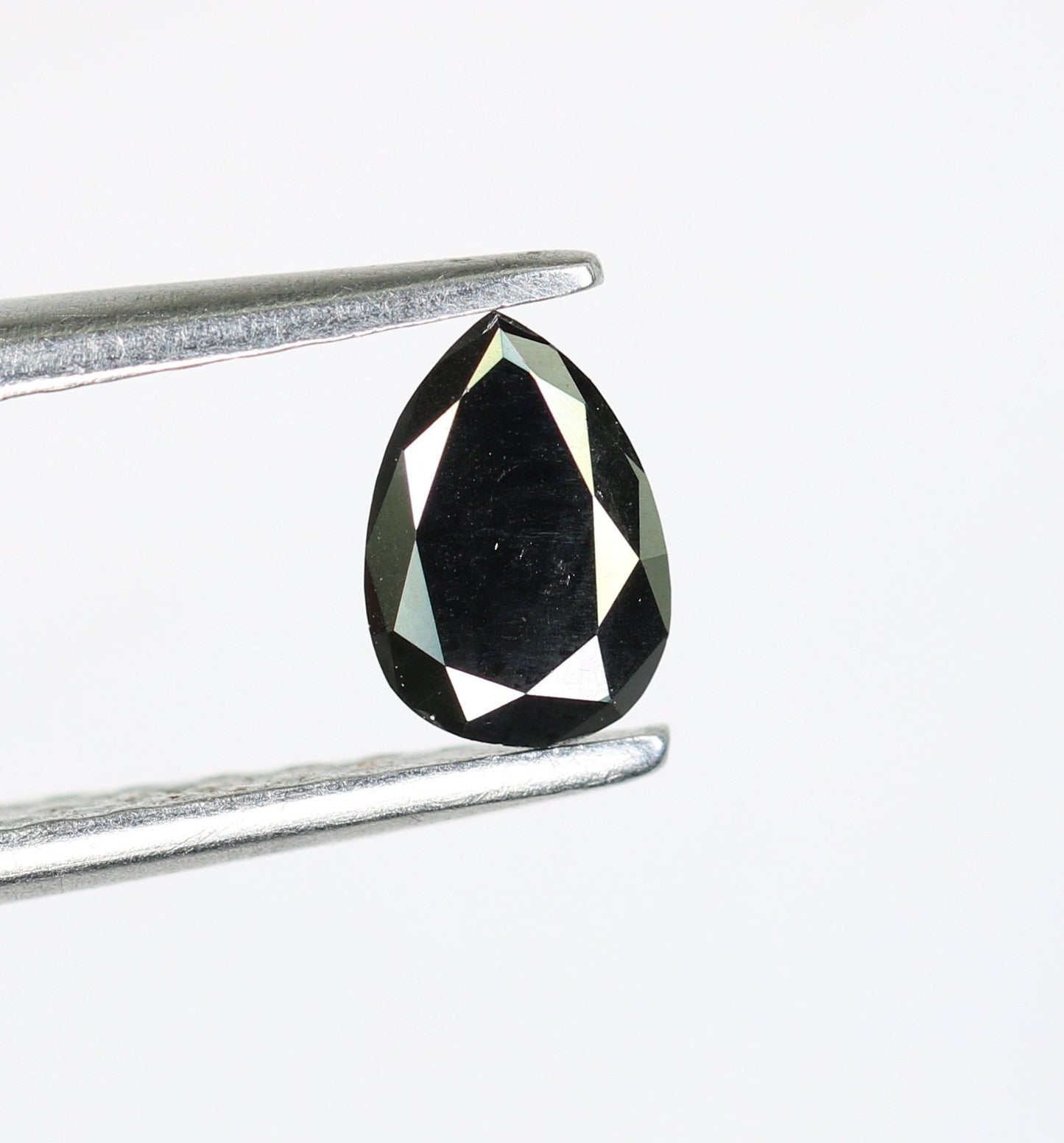 0.43 CT Pear Shape Fancy Black Diamond | Gem for Custom Engagement Ring and Wedding Jewelry | Perfect Gift for Girlfriend or Wife |