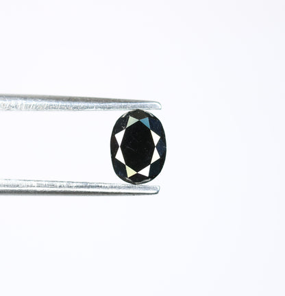 0.43 CT Fancy Black Oval Diamond | Ideal for Engagement Ring, Wedding Jewelry | Gift for Girlfriend, Wife | Gold Ring