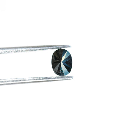 0.43 CT Fancy Black Oval Diamond | Ideal for Engagement Ring, Wedding Jewelry | Gift for Girlfriend, Wife | Gold Ring