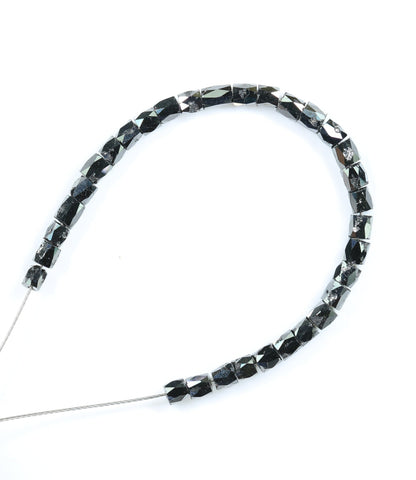 Stunning Black Diamond Gemstones | Premium Faceted Loose Beads for Vintage Crystal Necklaces | Artisan Jewelry Making Supplies