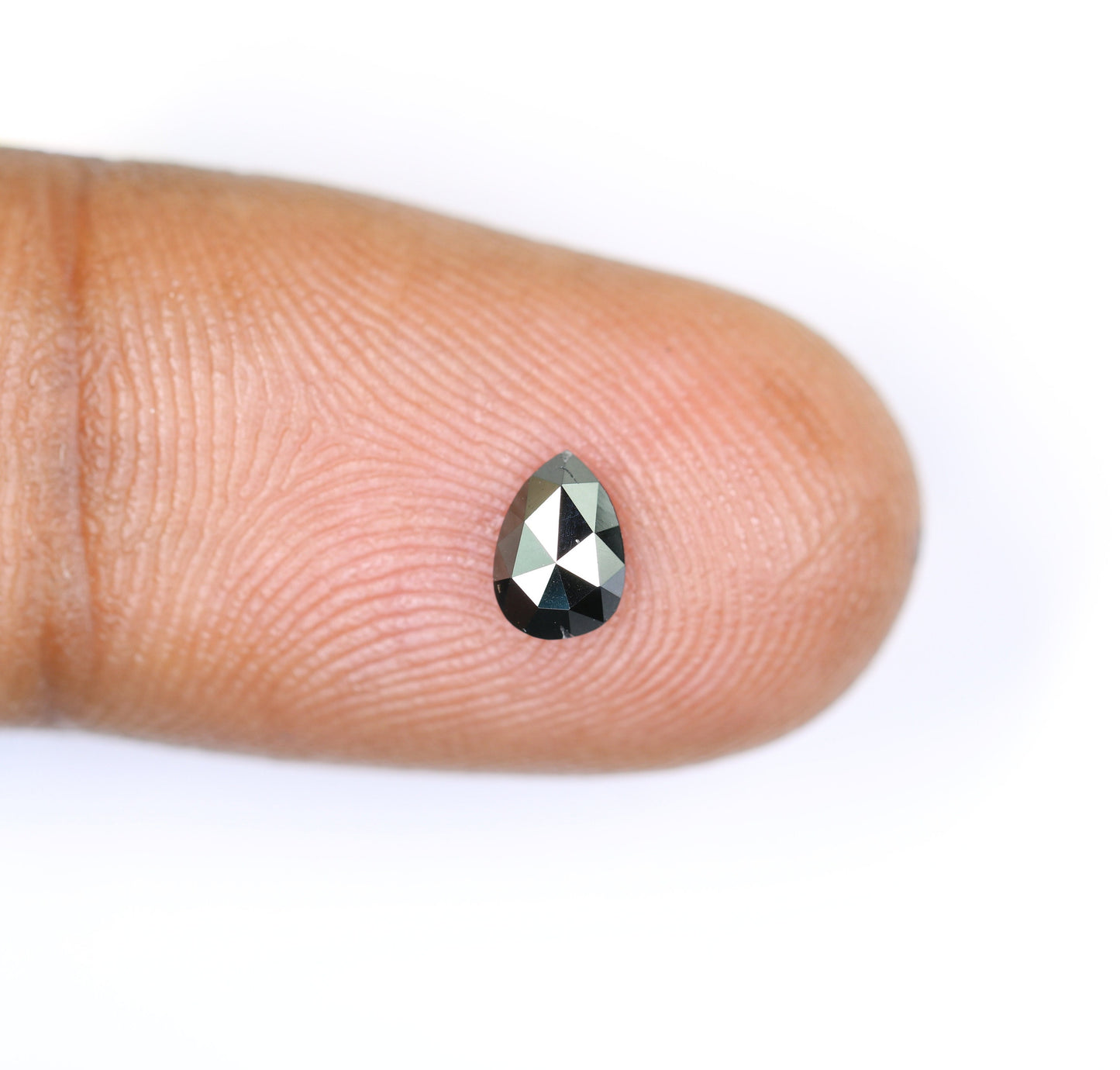 0.43 CT Pear Shape Fancy Black Diamond | Gem for Custom Engagement Ring and Wedding Jewelry | Perfect Gift for Girlfriend or Wife |