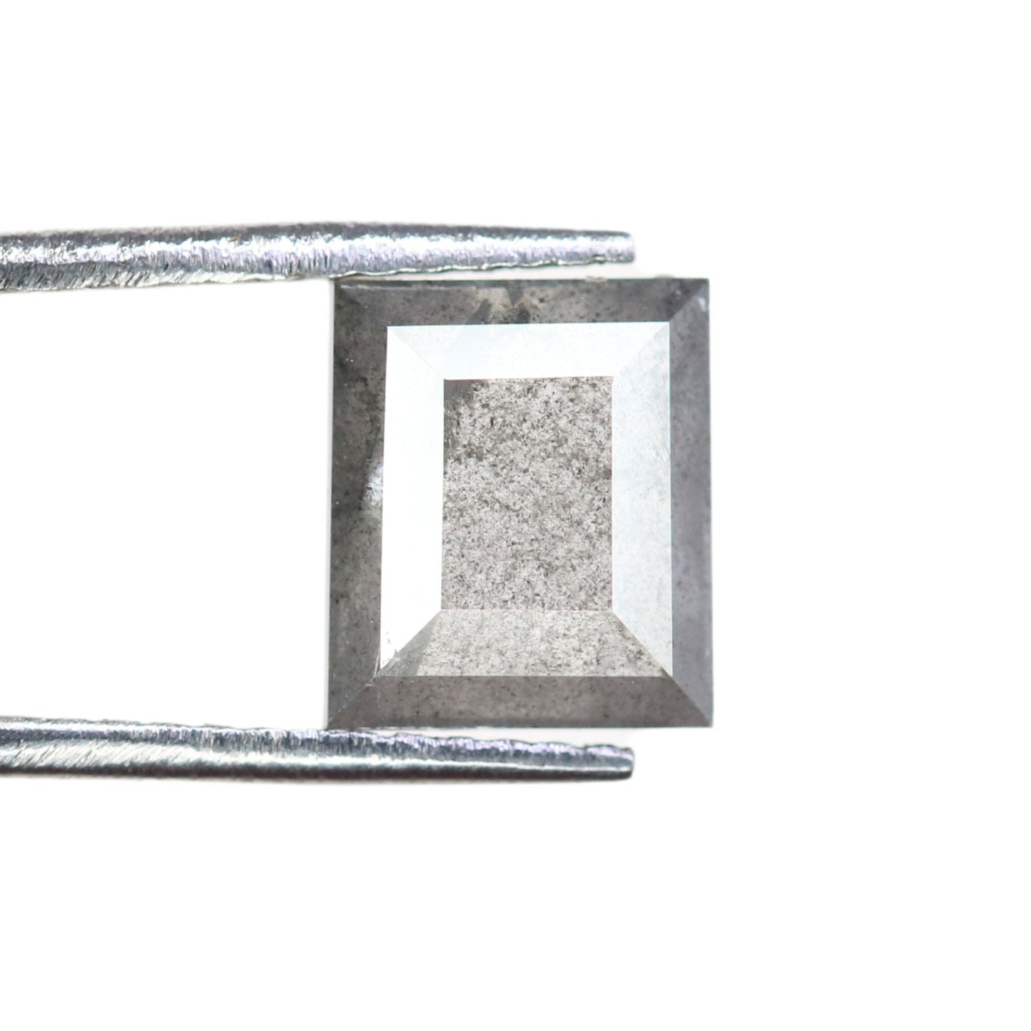 1.66 CT Salt And Pepper Geometric Shaped Natural Diamond For Engagement Ring, Gift For HerFor Gold Ring Diamonds