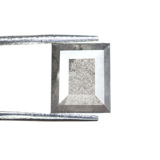 1.66 CT Salt And Pepper Geometric Shaped Natural Diamond For Engagement Ring, Gift For HerFor Gold Ring Diamonds
