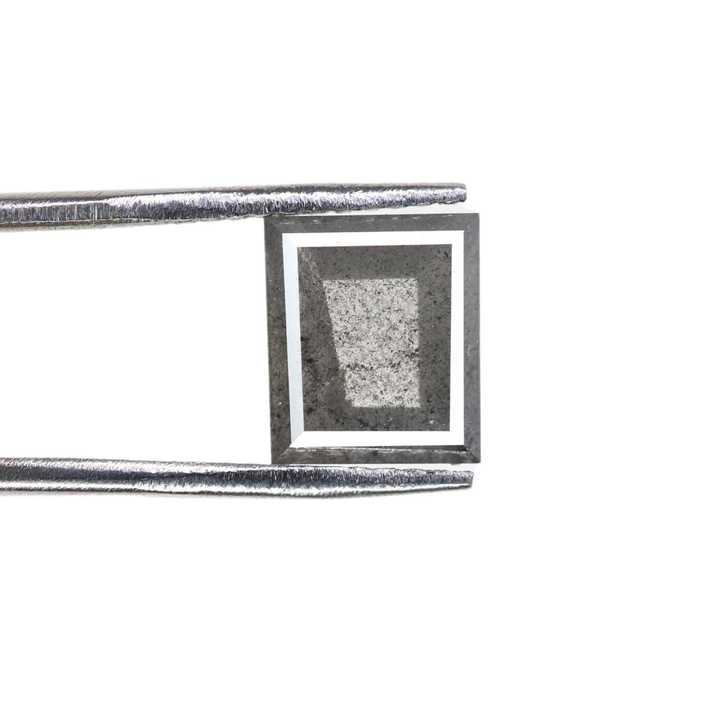 1.66 CT Salt And Pepper Geometric Shaped Natural Diamond For Engagement Ring, Gift For HerFor Gold Ring Diamonds