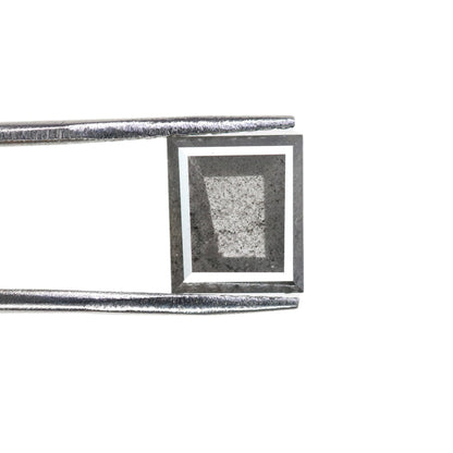 1.66 CT Salt And Pepper Geometric Shaped Natural Diamond For Engagement Ring, Gift For HerFor Gold Ring Diamonds