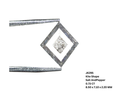 0.73 CT Shape Salt and Pepper Kite Shape - Natural Kite shape Loose Diamond -For 14k Gold Jewelry - Christmas Gift - LABORDAY Offer