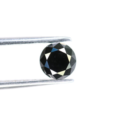 0.75 CT Black Round Brilliant Cut Diamond | Ideal for Wedding Jewelry | Perfect Gift for Girlfriend, Wife, or Anniversary | Gold Ring