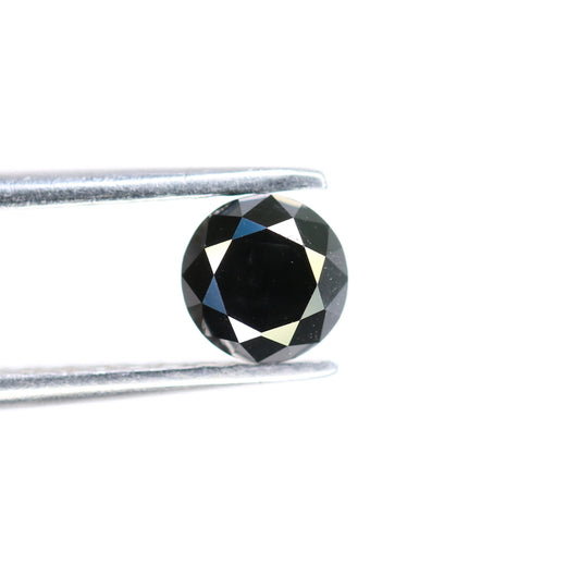0.75 CT Black Round Brilliant Cut Diamond | Ideal for Wedding Jewelry | Perfect Gift for Girlfriend, Wife, or Anniversary | Gold Ring