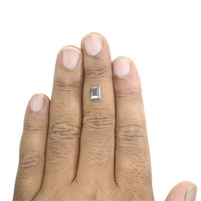 1.66 CT Salt And Pepper Geometric Shaped Natural Diamond For Engagement Ring, Gift For HerFor Gold Ring Diamonds