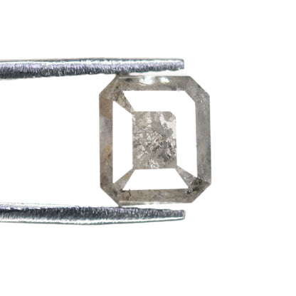 1.55 CT Natural Loose Emerald Salt and Pepper-Emerald Cut For Jewelry-Emerald Diamonds-Gıfts for her-Sale Offer-LABORDAY Offer -Special Gift