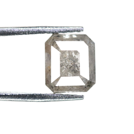1.55 CT Natural Loose Emerald Salt and Pepper-Emerald Cut For Jewelry-Emerald Diamonds-Gıfts for her-Sale Offer-LABORDAY Offer -Special Gift