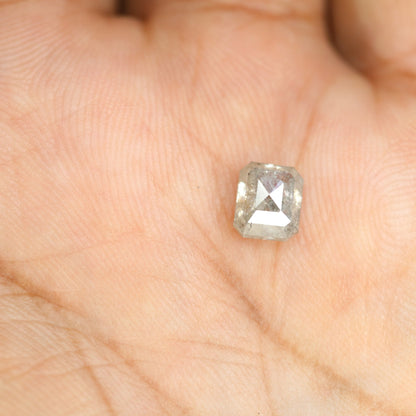 1.55 CT Natural Loose Emerald Salt and Pepper-Emerald Cut For Jewelry-Emerald Diamonds-Gıfts for her-Sale Offer-LABORDAY Offer -Special Gift