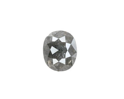 1.31 CT Natural Salt and Pepper Oval Diamond | Ideal for Wedding and Multiple Occasions | Gold Ring Diamond