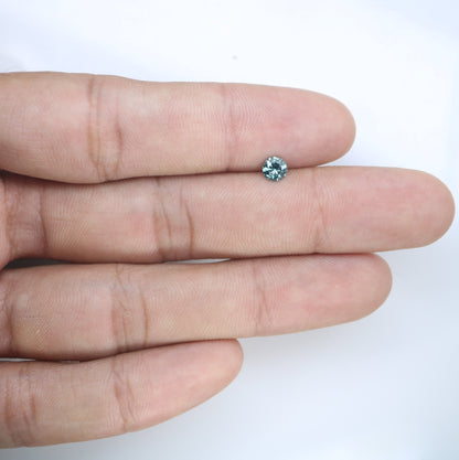 0.41 CT Fancy Blue Round Brilliant Cut Loose Polished Diamond | Ideal for Wedding Rings and Gold Jewelry | High-Quality Loose Gemstone