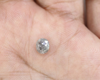 1.16 CT Natural Salt and Pepper Oval Diamond | Custom Ring, Wedding Jewelry | Gold Ring Diamond
