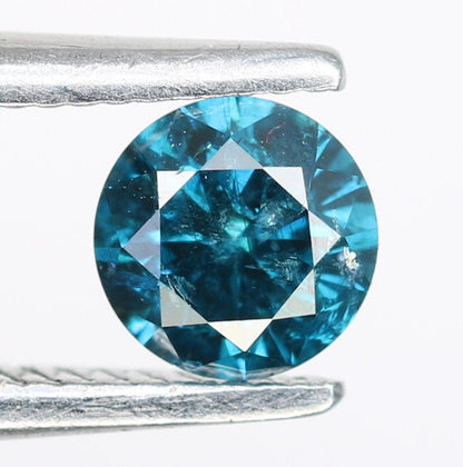 0.29 CT 4.20 MM Blue Round Brilliant Cut Loose Diamond | Perfect for Wedding Rings and Gold Jewelry | Ideal for Custom Jewelry Making