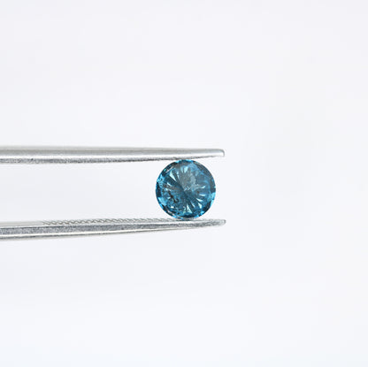 0.43 CT Natural Blue Round Brilliant Cut Polished Diamond | Ideal for Engagement Rings and Gold Jewelry | High-Quality Loose Gemstone