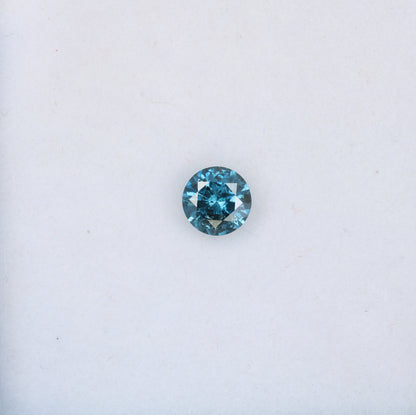 0.43 CT Natural Blue Round Brilliant Cut Polished Diamond | Ideal for Engagement Rings and Gold Jewelry | High-Quality Loose Gemstone