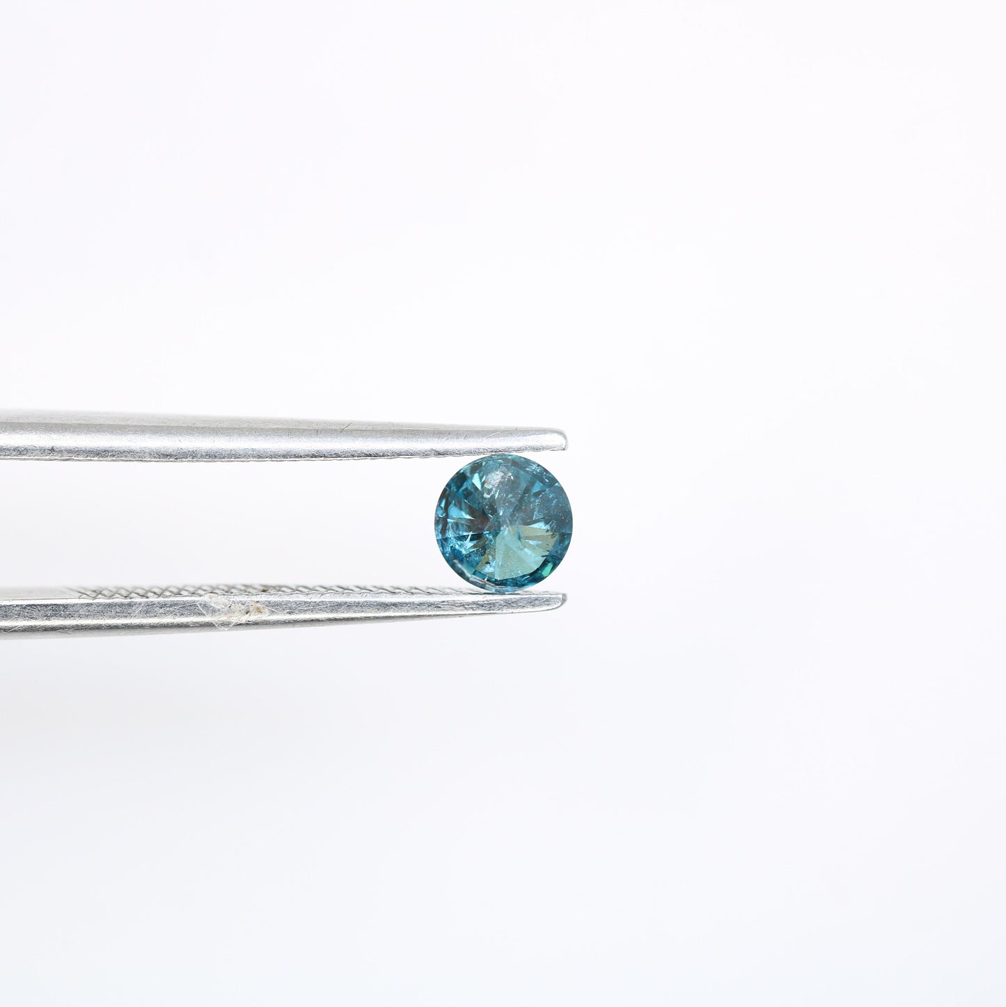 0.29 CT 4.20 MM Blue Round Brilliant Cut Loose Diamond | Perfect for Wedding Rings and Gold Jewelry | Ideal for Custom Jewelry Making