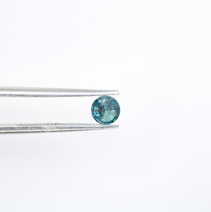 0.29 CT 4.20 MM Blue Round Brilliant Cut Loose Diamond | Perfect for Wedding Rings and Gold Jewelry | Ideal for Custom Jewelry Making