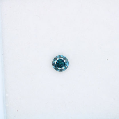 0.29 CT 4.20 MM Blue Round Brilliant Cut Loose Diamond | Perfect for Wedding Rings and Gold Jewelry | Ideal for Custom Jewelry Making