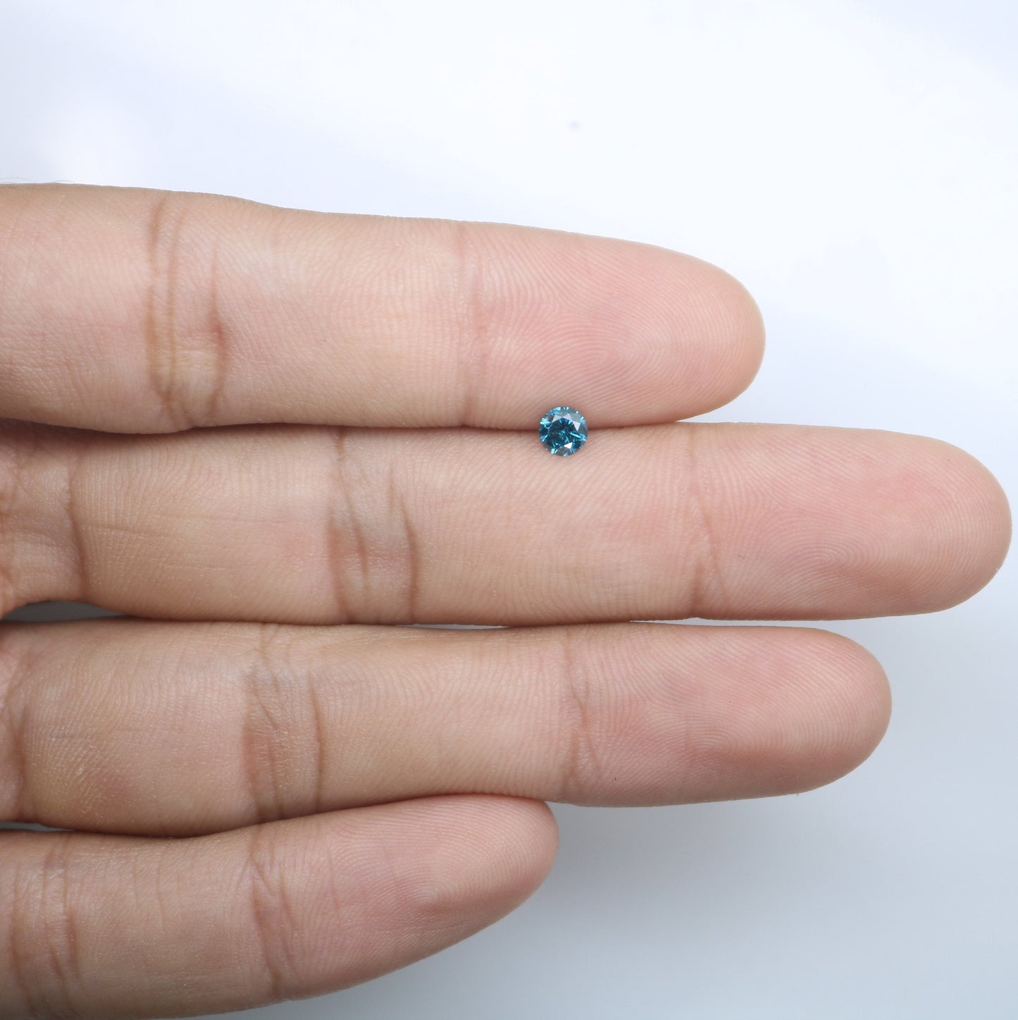 0.29 CT 4.20 MM Blue Round Brilliant Cut Loose Diamond | Perfect for Wedding Rings and Gold Jewelry | Ideal for Custom Jewelry Making