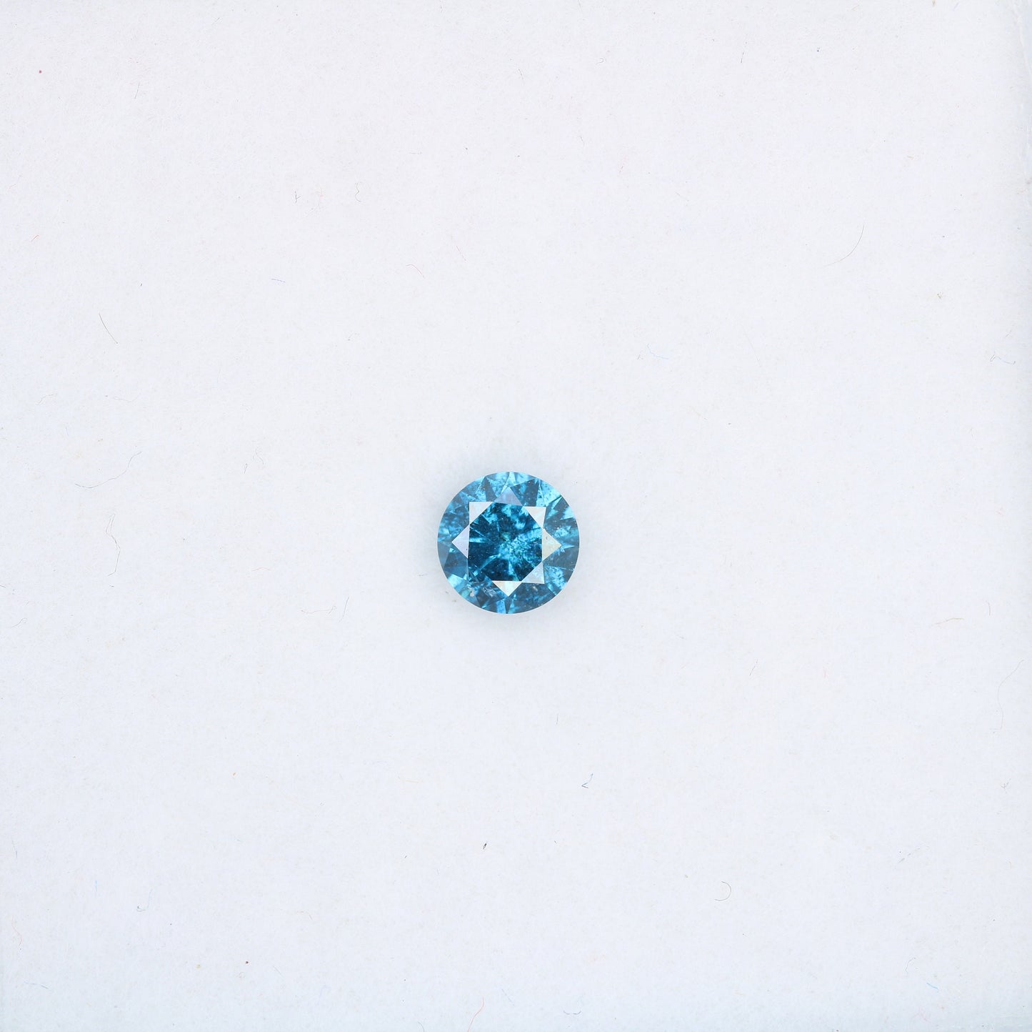 0.28 CT Natural Blue Round Rose Cut Diamond | Fancy Brilliant Cut | Polished for Engagement Rings and Gold Jewelry | High-Quality Gemstone