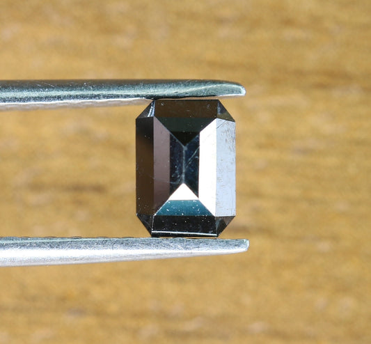 0.66 CT Natural Loose Emerald Cut Salt & Pepper Diamond - Unique Gift for Her - Labor Day Sale